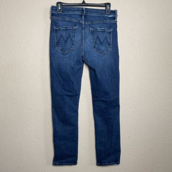 MOTHER Womens The Mid Rise Dazzler Ankle Jean Denim Teaming Up Size 29 - Picture 2 of 8